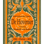 poezieboek De Hovenier met oranje groene cover met sierlijke tekeningen