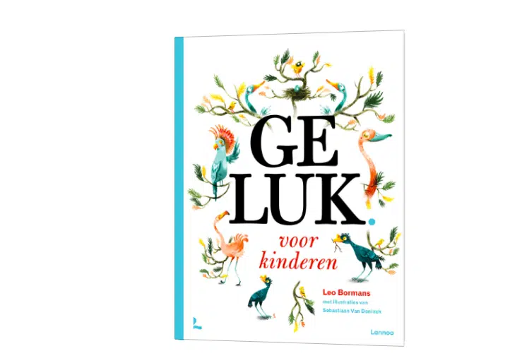 geluk voor kinderen boek over geluk voor kinderen met kleurrijke vogels op de cover
