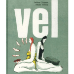 een lichtgroene kaft met illustratie van twee vrouwen in badpak rug tegen rug zittend