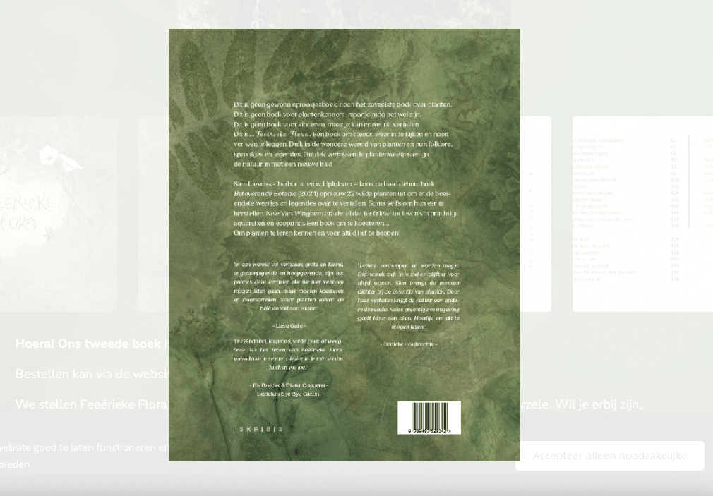 Verhalenboek 'Feeërieke Flora' I Sien Lievens en Nele Van Winghem