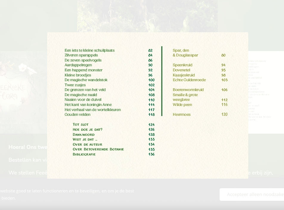 Verhalenboek 'Feeërieke Flora' I Sien Lievens en Nele Van Winghem